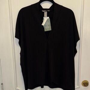 H&M Black V-Neck Blouse
